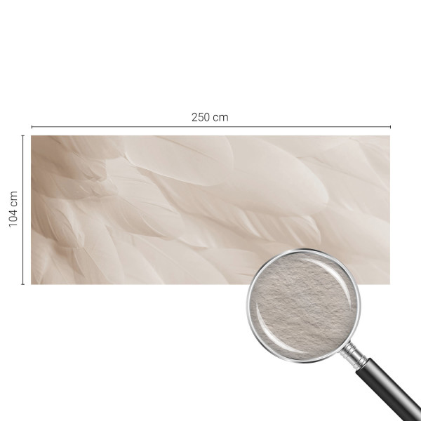 Tapeta ścienna na flizelinie Eteryczne pióra 250x104 Tulup, 8917707