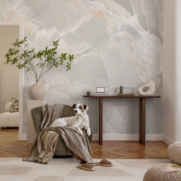 Tapeta na flizelinie Marmurowa faktura 152x104 Wallfluent, 8919096