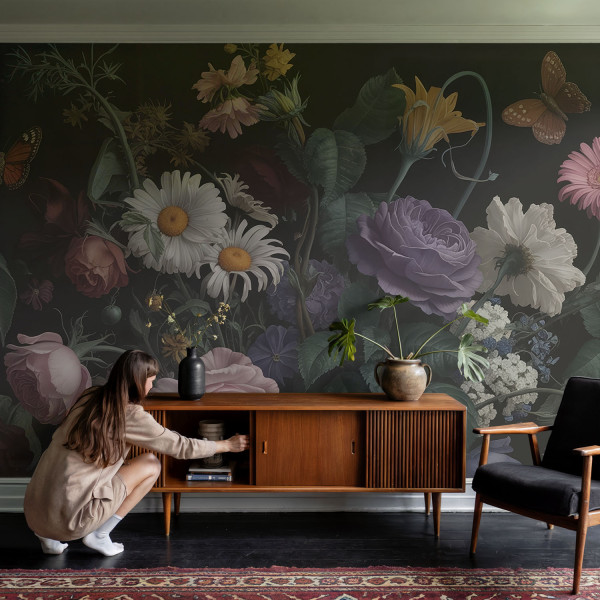 Tapeta ścienna na flizelinie Kwiatowa elegancja 208x146 Tulup, 8943856