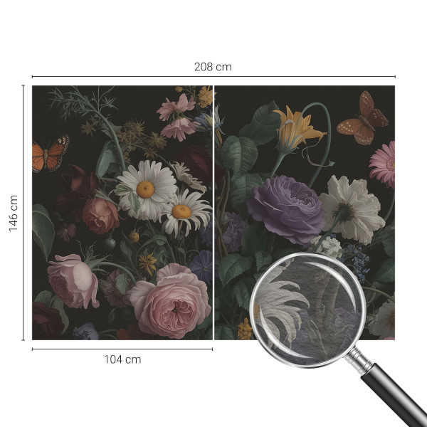 Tapeta ścienna na flizelinie Kwiatowa elegancja 208x146 Tulup, 8943857