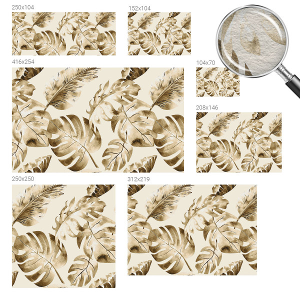 Tapety flizelinowe Egzotyczna flora 250x250 Wallfluent, 8958530