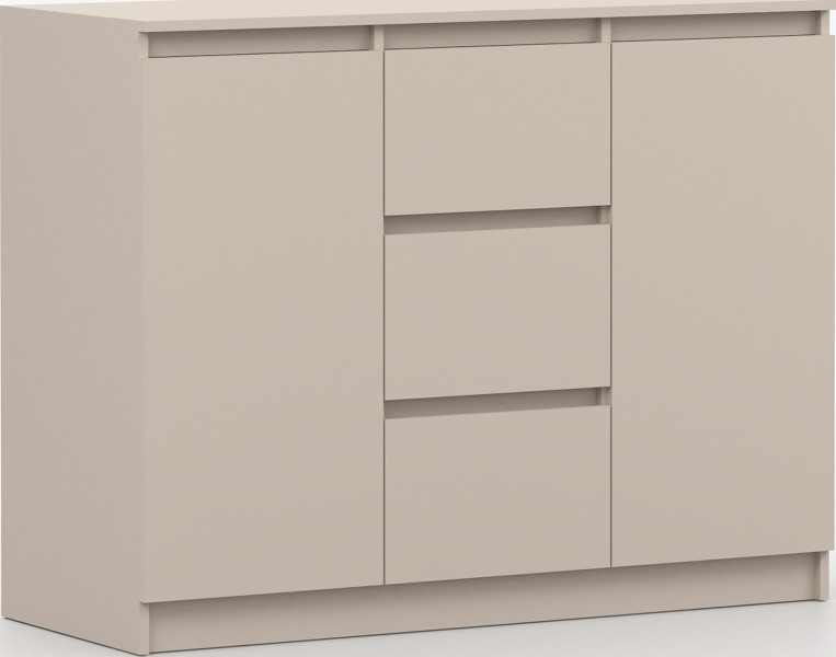 Wysoka komoda z szufladami kaszmirowa 120 cm SAVIO, 8961834
