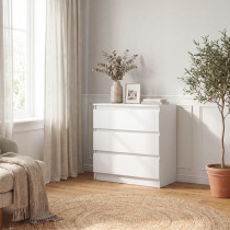 Komoda z szufladami biała 90 cm SAVIO