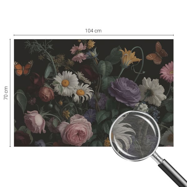 Tapeta ścienna na flizelinie Kwiatowa elegancja 104x70 Tulup, 8962176