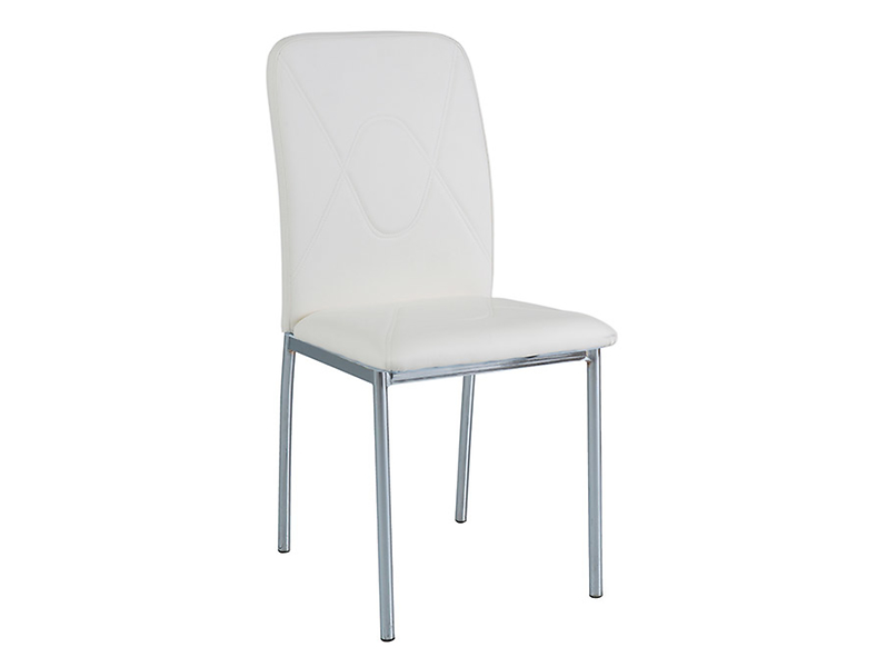 krzesło chrom białe H-623, 90017