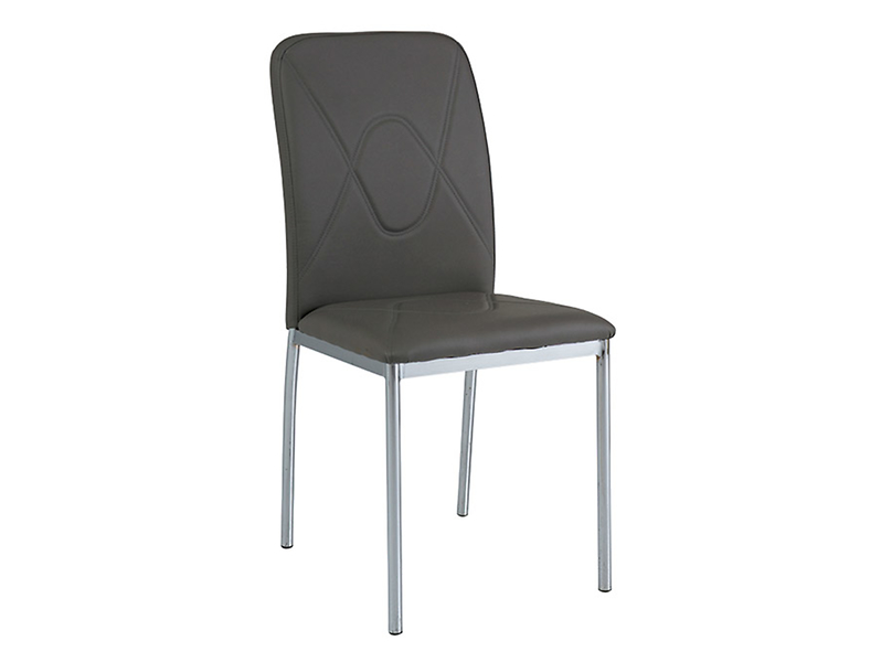 krzesło chrom szare H-623, 90020