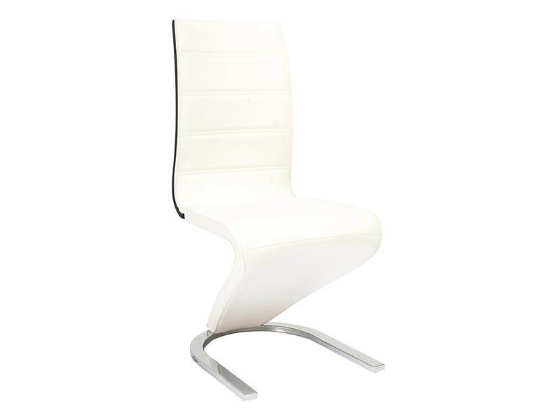 krzesło białe tył czarny H-134, 90032