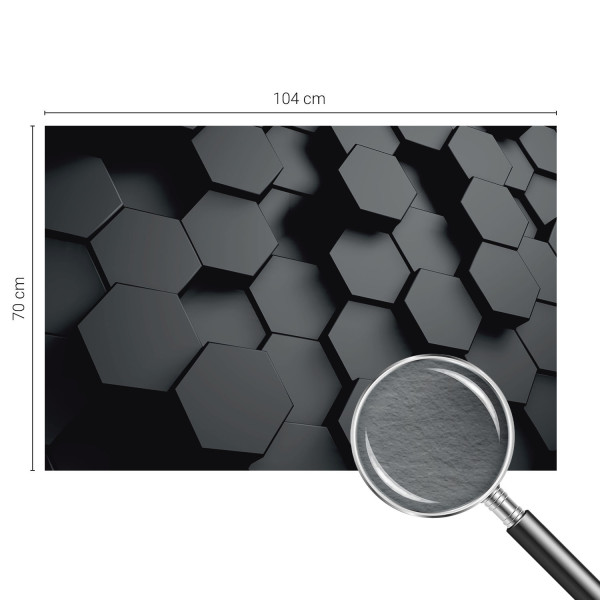 Nowoczesne tapety flizelinowe Sześciokąty 3D 104x70 Tulup, 9007912
