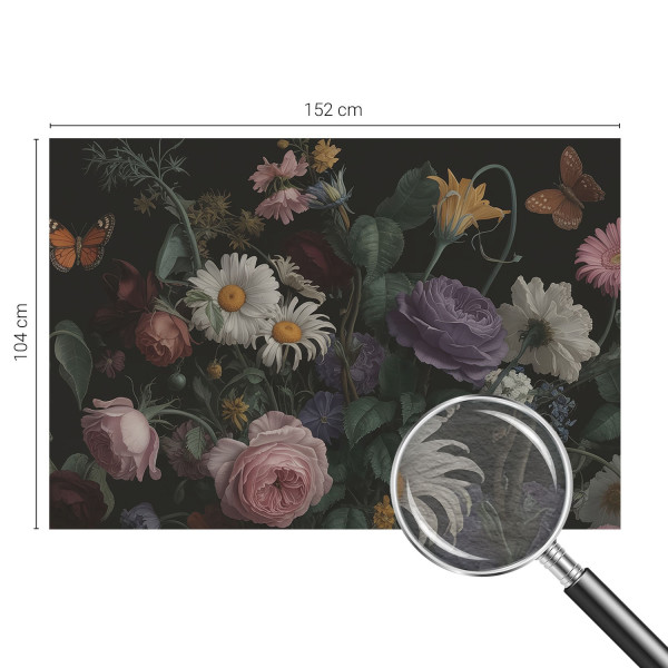 Tapeta ścienna na flizelinie Kwiatowa elegancja 152x104 Tulup, 9008648