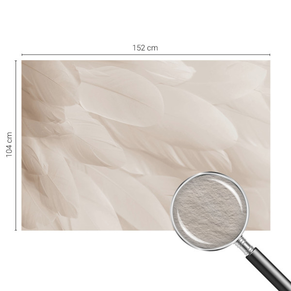 Tapeta ścienna na flizelinie Eteryczne pióra 152x104 Wallfluent, 9031353
