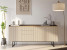 Beżowa komoda do salonu w stylu japandi LED 192cm MAUI, 9052815