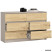 Komoda K120 Kaszmir 120 cm 6 szuflad kolor Dąb Artisan mat 120x40x77 cm, 9052860
