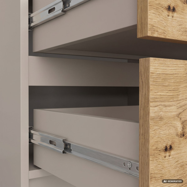 Komoda K120 Kaszmir 120 cm 6 szuflad kolor Dąb Artisan mat 120x40x77 cm, 9052862