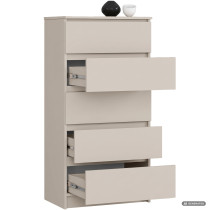 Komoda K60 Kaszmir 60 cm 5 szuflad 60x40x121 cm