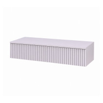 Konsola wisząca z 2 szufladami, front ryflowany, 100 x 38 x 17 cm