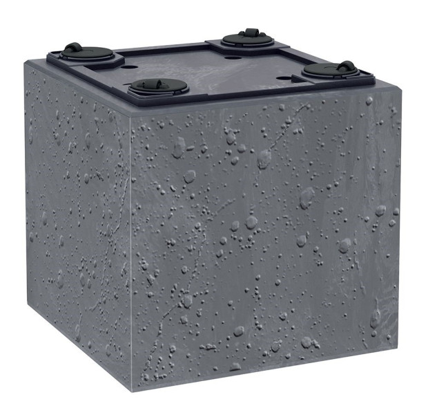 Donica antracytowa na kółkach Sierra Case Beton Effect DSI600E-S433, 9076024
