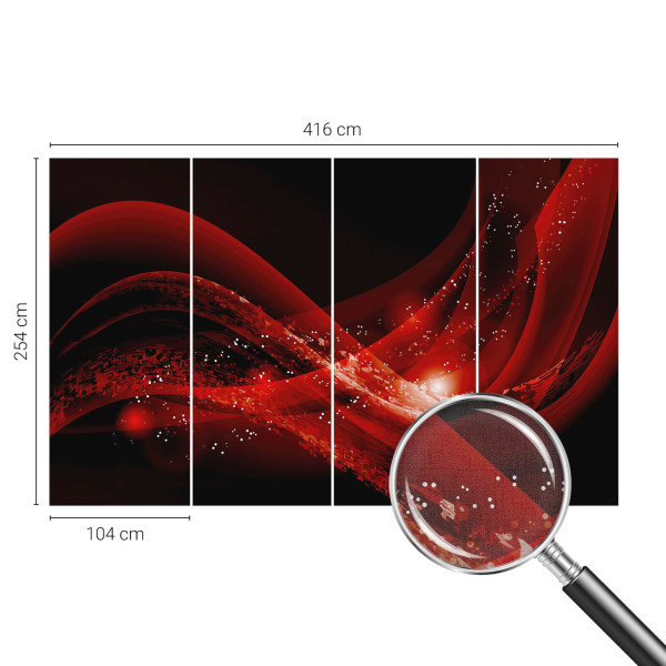 Fototapety samoprzylepne na ścianę Czerwony wir 416x254 Tulup, 9081943
