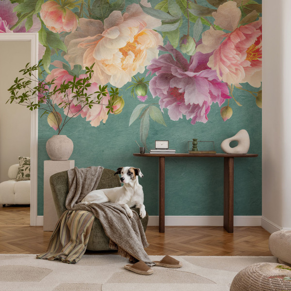 Tapeta samoprzylepne Kwiatowa elegancja 250x250 Wallfluent, 9187294