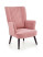 Inny kolor wybarwienia: Fotel wypoczynkowy Darli różowy