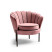 Inny kolor wybarwienia: Fotel muszelka Aniel różowy