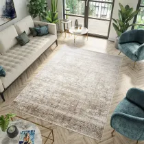 Dywan nowoczesny Prada 981 beżowy do salonu pokoju abstrakcyjny 080x150