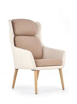 Fotel wypoczynkowy Haga beżowy/ brązowy, 919713