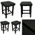 Taboret Klasyk 45cm Stołek Loft Eko-skóra D6, 9200799
