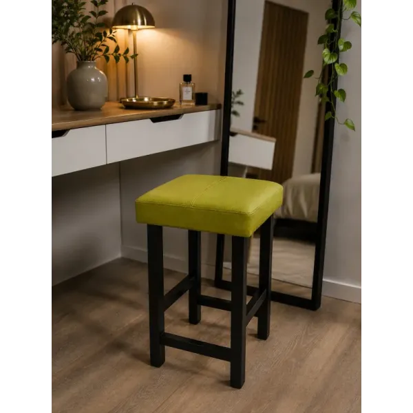 Taboret Klasyk 45cm Stołek Loft Eko-skóra D5, 9200818