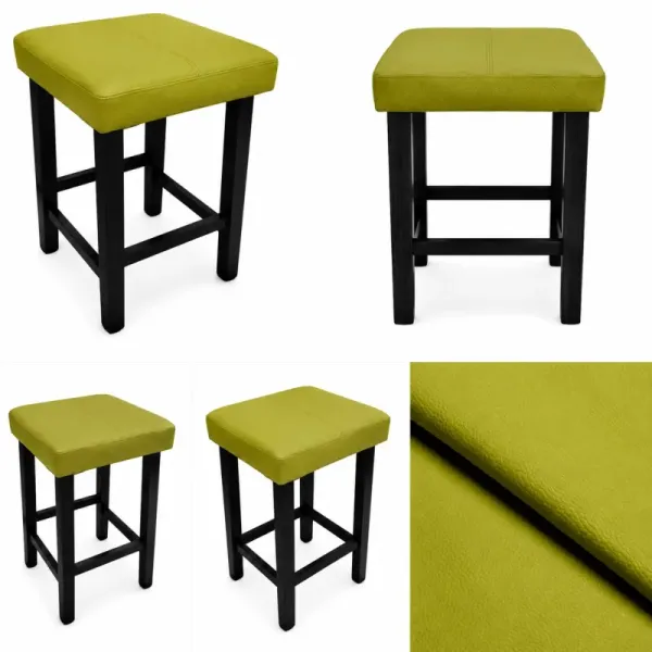 Taboret Klasyk 45cm Stołek Loft Eko-skóra D5, 9200819