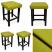 Taboret Klasyk 45cm Stołek Loft Eko-skóra D5, 9200819