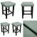 Taboret Klasyk 45cm Stołek Loft Eko-skóra D7, 9200824