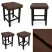 Taboret Klasyk 45cm Stołek Loft Eko-skóra D2, 9200829