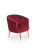 Inny kolor wybarwienia: Fotel wypoczynkowy Dargo bordowy/ złoty