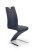 Inny kolor wybarwienia: Krzesło Georgia czarne PU