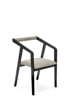Krzesło Luza dąb czarne/szare, 922232