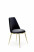 Inny kolor wybarwienia: Krzesło Irene czarne/złote