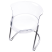 Zestaw 2 krzeseł do jadalni plastikowe oparcie przezroczysty, 9232341