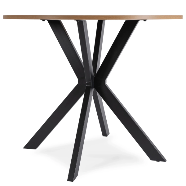 Stół Z 4 Krzesłami Zestaw Okrągły 90cm Komplet Do Salonu Jadalni Kuchni, 9236210