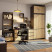 Szafa z nadstawką S90 Grafit Szary 90 cm 6 drzwi Dąb Artisan 6 półek, 9237013