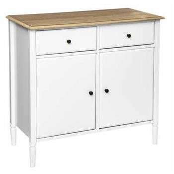 Komoda Solen biała 2 szuflady, 2 drzwi, 9237639