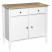 Komoda Solen biała 2 szuflady, 2 drzwi, 9237639