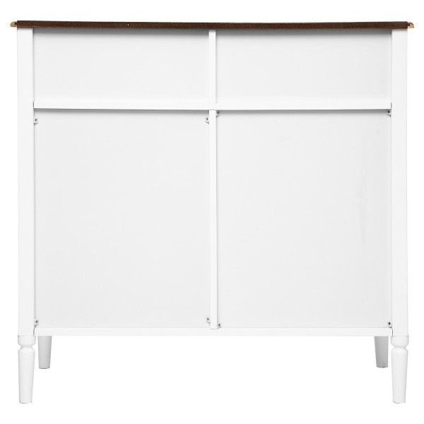 Komoda Solen biała 2 szuflady, 2 drzwi, 9237645