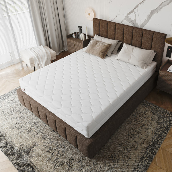 Materac kieszeniowy EVIG 120x200 cm 7 stref pianka poliuretanowa 22cm, 9239447