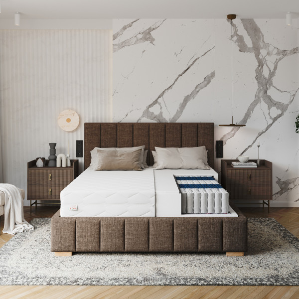 Materac kieszeniowy EVIG 80x200 cm 7 stref pianka poliuretanowa 22cm, 9239476
