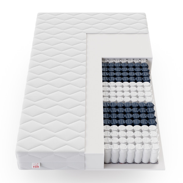 Materac kieszeniowy EVIG 90x200 cm 7 stref pianka poliuretanowa 22cm, 9239484