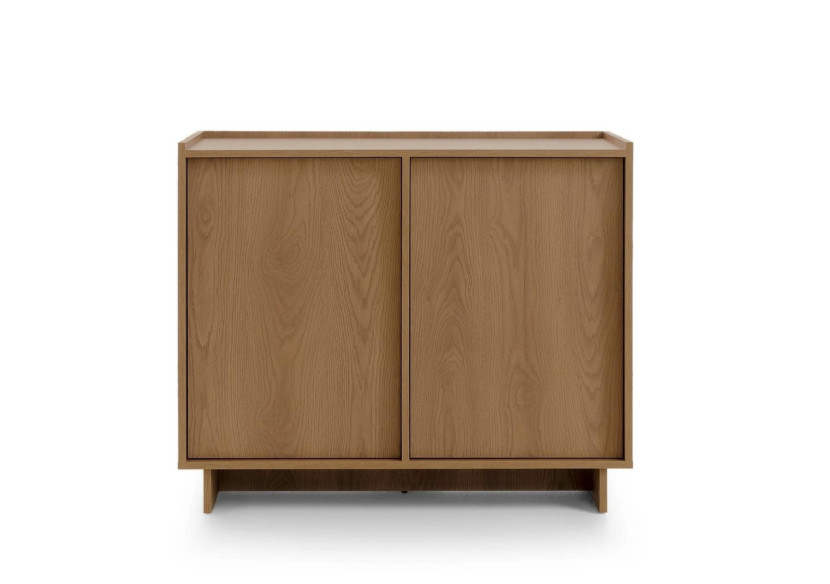 Komoda dwudrzwiowa SUNA 98 cm Dąb Karmel w Stylu Japandi, 9239847