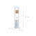 Szczotka toaletowa z uchwytem na papier toaletowy NATURELO, 2w1, 9240180
