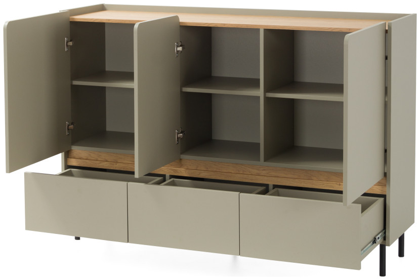 Komoda z szufladami 150 cm na nóżkach LISSARO, 9245136