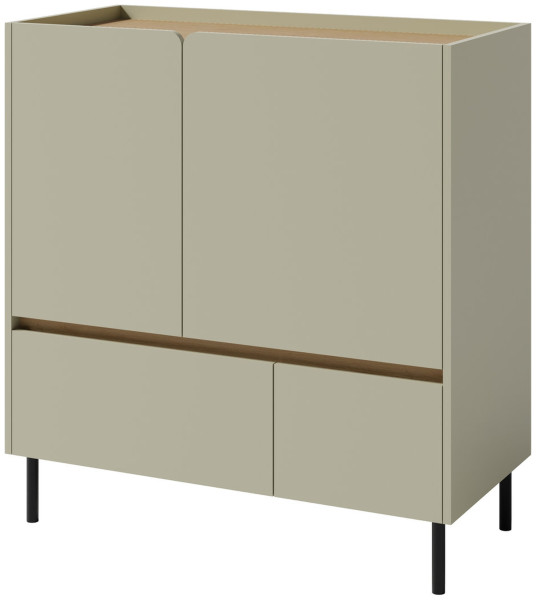 Komoda 95 cm z 2 drzwiami i 2 szufladami LISSARO, 9245157