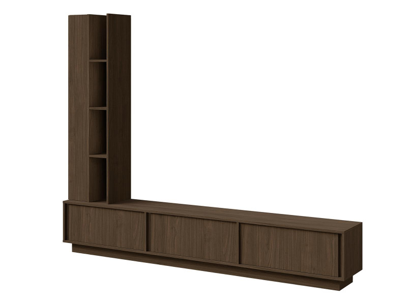 Meblościanka orzech styl japandi MARVI 230cm, 9248672